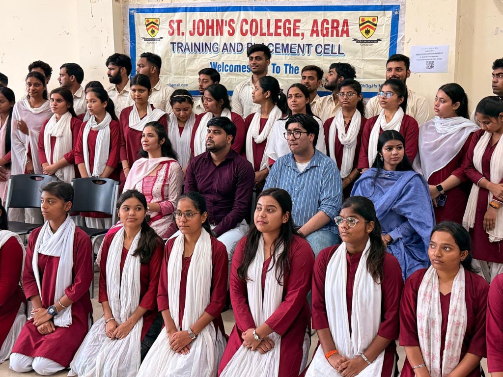 Manas Kapur Mentoring Students at St. John's College Agra